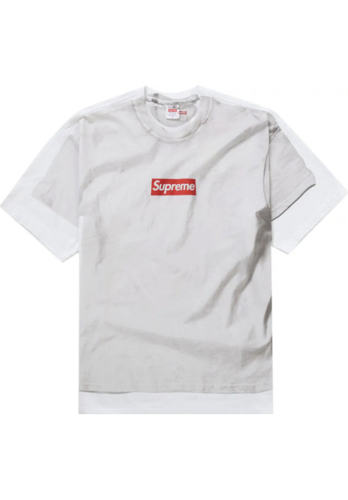 Supreme MM6 Maison Margiela Box Logo Tee White