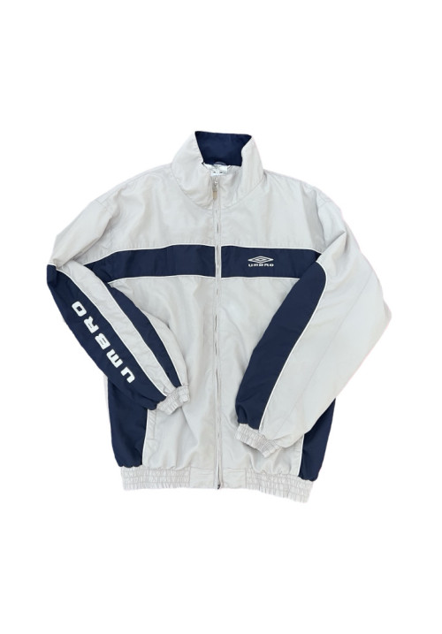 Vintage Umbro Y2K Track Jacket Cream Navy