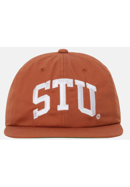 Stussy STU Arch Strapback Cap Orange