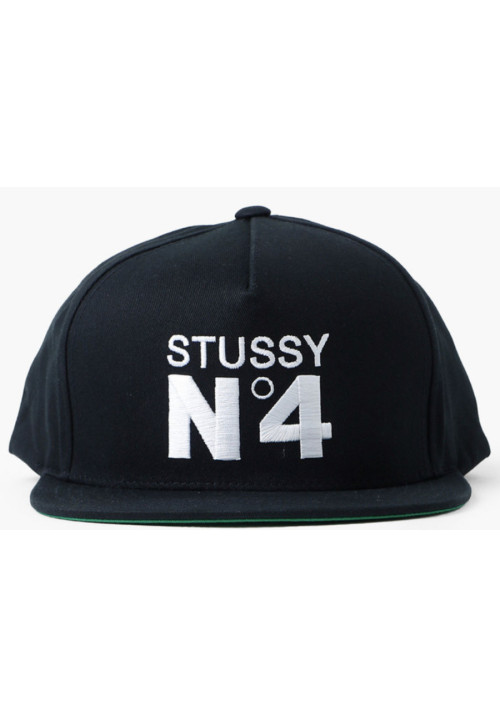 Stussy No.4 Cap Black
